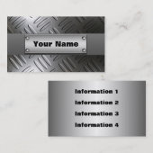 金属のダイヤモンドのプレートの名刺 名刺 (正面/裏面)