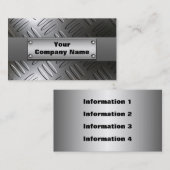 金属のダイヤモンドのプレートの名刺 名刺 (正面/裏面)