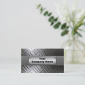 金属のダイヤモンドのプレートの名刺 名刺 (スタンド正面)