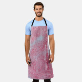 金属のテクスチャに傷やクラック抽象芸術、 エプロン (着用した状態)