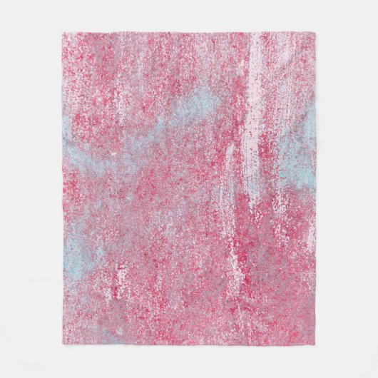 金属のテクスチャに傷やクラック抽象芸術、  フリースブランケット (正面)