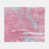 金属のテクスチャに傷やクラック抽象芸術、  フリースブランケット (正面(横))