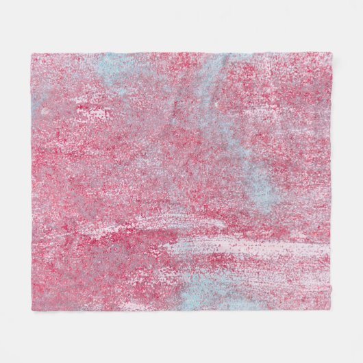 金属のテクスチャに傷やクラック抽象芸術、 フリースブランケット (正面(横))