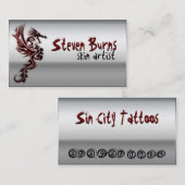 金属のドラゴン 名刺 (正面/裏面)