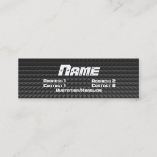 金属のプロフィールカード スキニー名刺