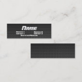 金属のプロフィールカード スキニー名刺 (正面/裏面)