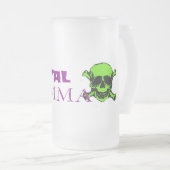 金属のママ フロストグラスビールジョッキ (正面右)