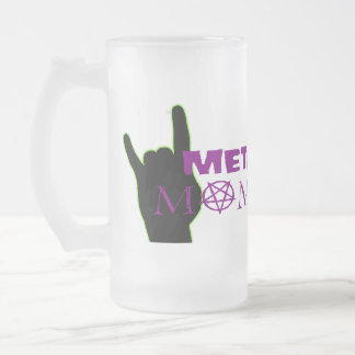 金属のママ フロストグラスビールジョッキ
