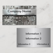 金属のモザイクおよびネームプレートの名刺 名刺 (正面/裏面)