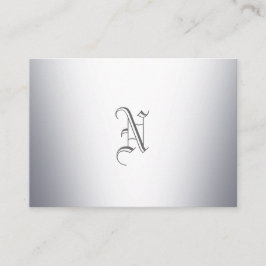金属のモノグラム 名刺