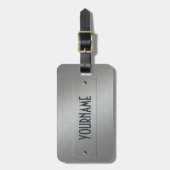 金属の一見のカスタムな荷物のラベル ラゲッジタグ (正面縦)