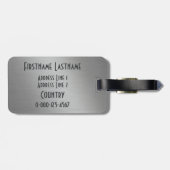 金属の一見のカスタムな荷物のラベル ラゲッジタグ (裏面横)