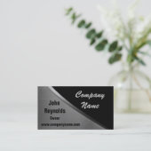 金属の一見のカーブの名刺 名刺 (スタンド正面)