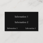 金属の一見のグリルのグランジな名刺 名刺 (裏面)