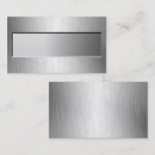 金属の一見のネームプレートの名刺 名刺 (正面/裏面)