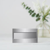 金属の一見のネームプレートの名刺 名刺 (スタンド正面)