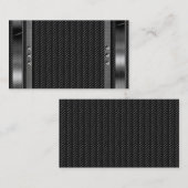 金属の一見のボーダーカーボン繊維の名刺 名刺 (正面/裏面)