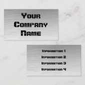 金属の一見の名刺 名刺 (正面/裏面)