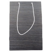 金属の一見を用いる黒い掘削装置のシルエット ミディアムペーパーバッグ (正面)