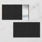 金属の一見カーボン繊維の名刺 名刺 (正面/裏面)