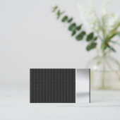 金属の一見カーボン繊維の名刺 名刺 (スタンド正面)