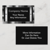 金属の一見フレームのボーダー名刺 名刺 (正面/裏面)