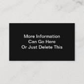 金属の一見フレームのボーダー名刺 名刺 (裏面)