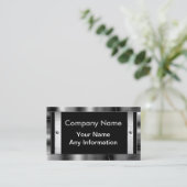 金属の一見フレームのボーダー名刺 名刺 (スタンド正面)