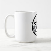 金属の五芒星のマグ コーヒーマグカップ (左)