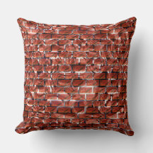 金属の円のスケッチに対する赤レンガ効果