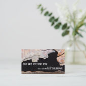 金属の再資源業者のスクラップ-錆つかせた管 名刺 (スタンド正面)