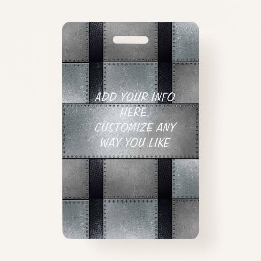 金属の刺激を受けたな従業員のバッジ バッジ (正面)