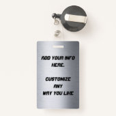 金属の刺激を受けたな従業員のバッジ バッジ (裏面リトラクタブル付き)