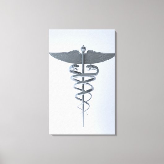 金属の医学的結節 キャンバスプリント (正面)