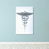 金属の医学的結節 キャンバスプリント (インサイチュ (ウッドフロア))