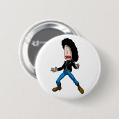 金属の叫びピン 缶バッジ (正面&裏面)