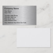 金属の名刺のテンプレート 名刺 (正面/裏面)