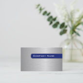 金属の名刺のテンプレート 名刺 (スタンド正面)