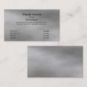 金属の名刺2.0 -銀製の報酬 名刺 (正面/裏面)