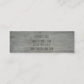 金属の名刺 スキニー名刺 (裏面)