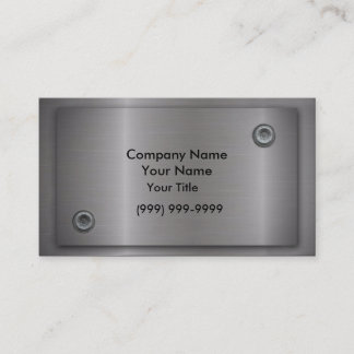 金属の名刺 名刺