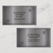 金属の名刺 名刺 (正面/裏面)