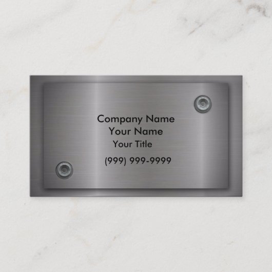 金属の名刺 名刺 (正面)