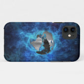 金属の地球の地球 Case-Mate iPhoneケース (裏面(横))