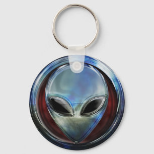 金属の外国の頭部03 Keychain キーホルダー