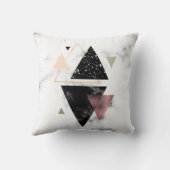 金属の大理石の幾何学的設計 クッション (裏面)