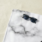 金属の大理石の幾何学的設計 ビーチタオル (インサイチュ)