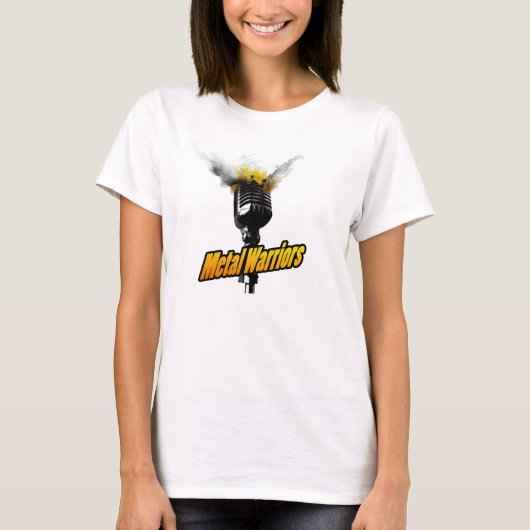 金属の戦士の女性のTシャツ Tシャツ (正面)