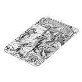 金属の抽出、'Cosmの木版画の後 マグネット (左側)