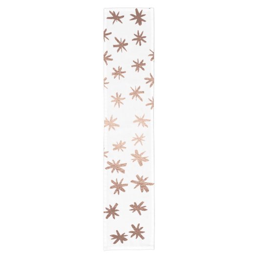 金属の星 – 銅 ショートテーブルランナー (正面)